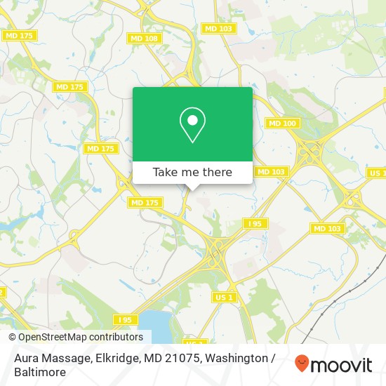 Aura Massage, Elkridge, MD 21075 map