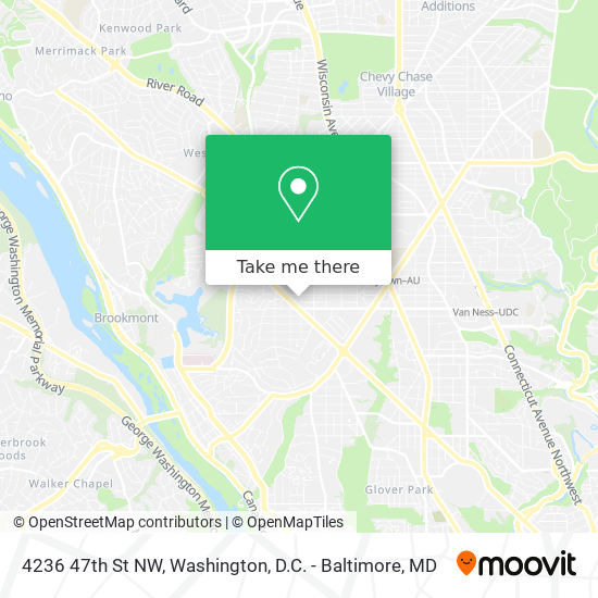 Mapa de 4236 47th St NW