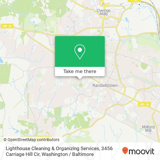 Lighthouse Cleaning & Organizing Services, 3456 Carriage Hill Cir map