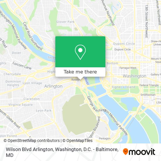 Mapa de Wilson Blvd Arlington