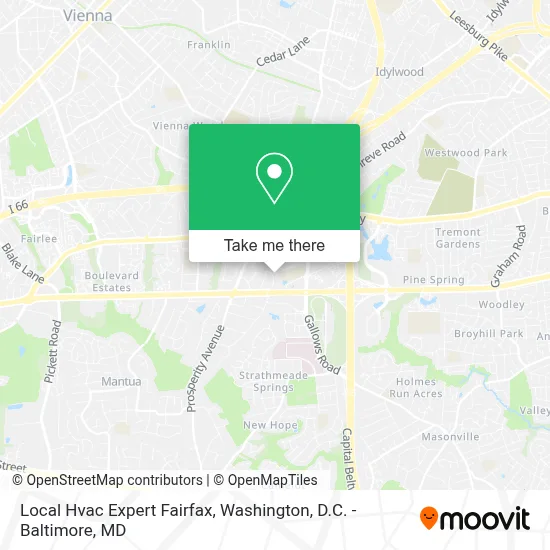Local Hvac Expert Fairfax map