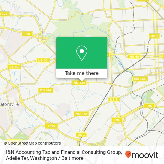 Mapa de I&N Accounting Tax and Financial Consulting Group, Adelle Ter