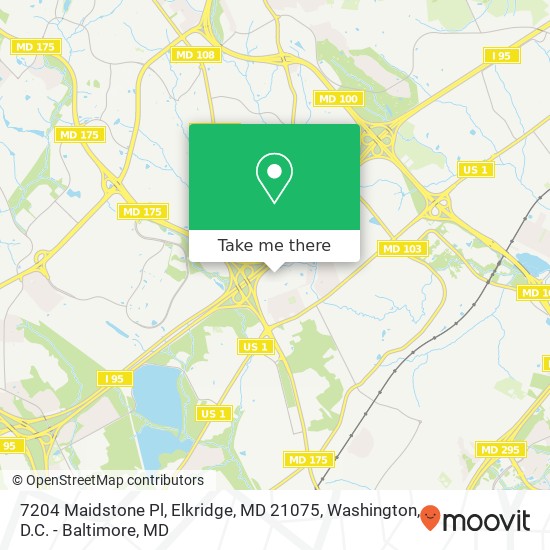 7204 Maidstone Pl, Elkridge, MD 21075 map