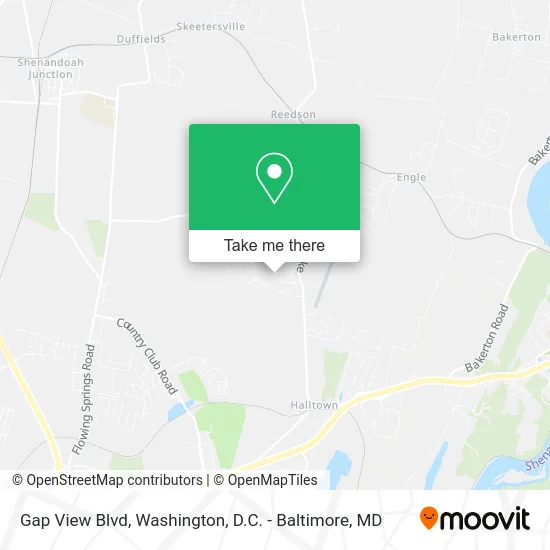Gap View Blvd map