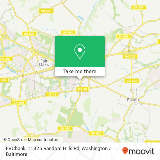 Mapa de FVCbank, 11325 Random Hills Rd