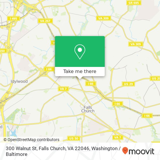 300 Walnut St, Falls Church, VA 22046 map