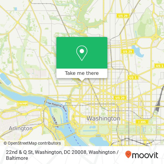 22nd & Q St, Washington, DC 20008 map