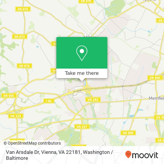 Van Arsdale Dr, Vienna, VA 22181 map