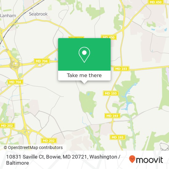 10831 Saville Ct, Bowie, MD 20721 map