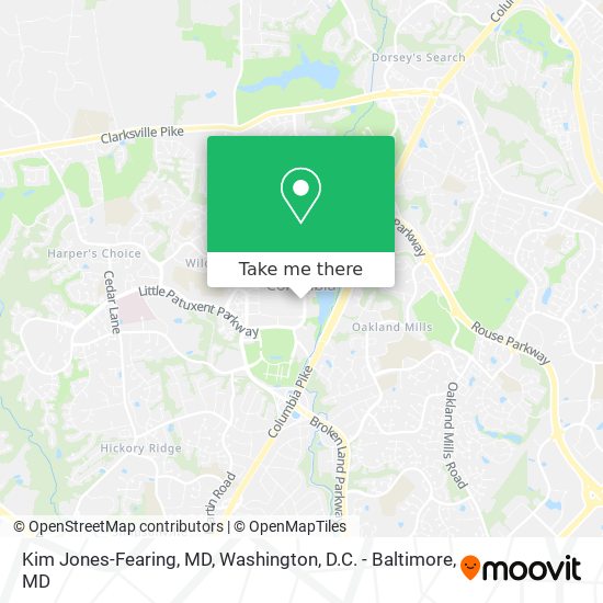 Mapa de Kim Jones-Fearing, MD