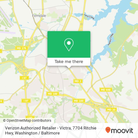 Verizon Authorized Retailer - Victra, 7704 Ritchie Hwy map