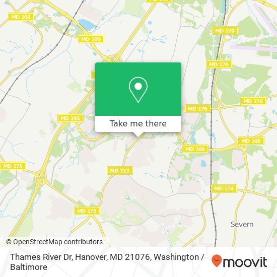 Thames River Dr, Hanover, MD 21076 map