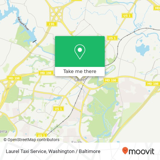 Laurel Taxi Service map