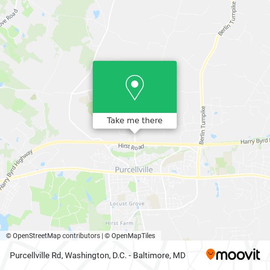 Purcellville Rd map