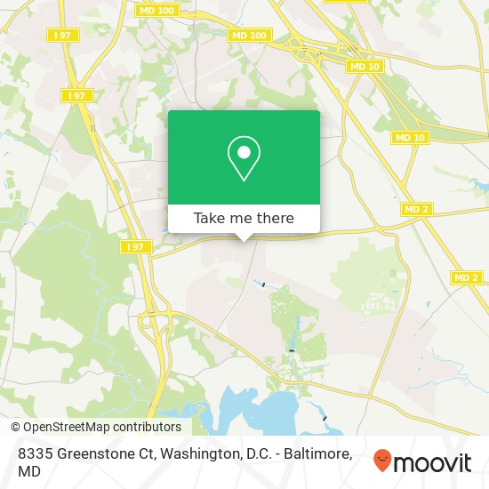 Mapa de 8335 Greenstone Ct, Millersville, MD 21108