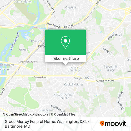 Grace Murray Funeral Home map