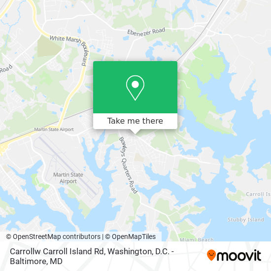 Mapa de Carrollw Carroll Island Rd