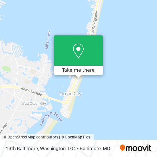 13th Baltimore map