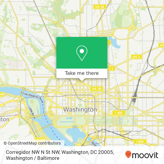 Corregidor NW N St NW, Washington, DC 20005 map