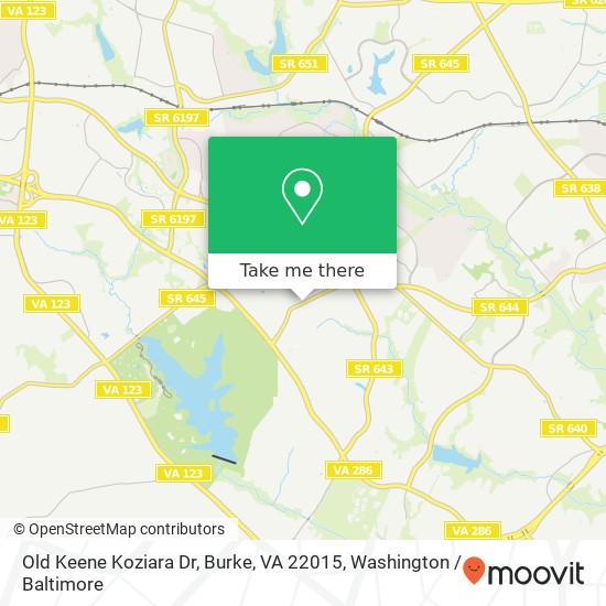 Old Keene Koziara Dr, Burke, VA 22015 map