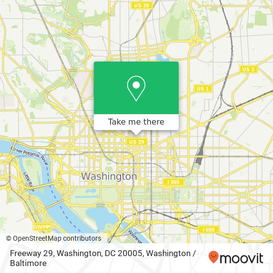 Freeway 29, Washington, DC 20005 map