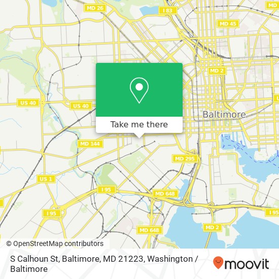 S Calhoun St, Baltimore, MD 21223 map