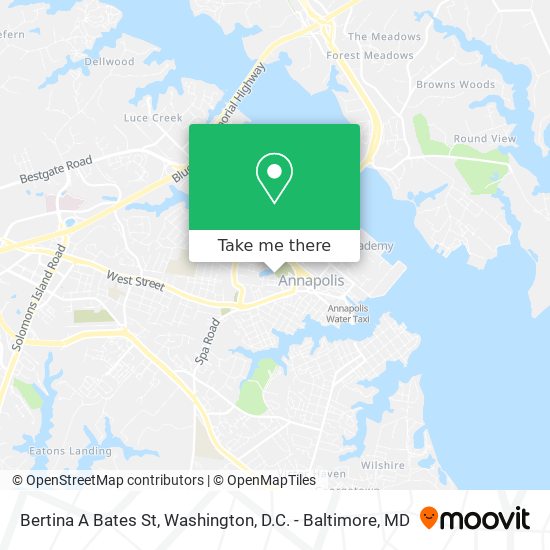 Bertina A Bates St map