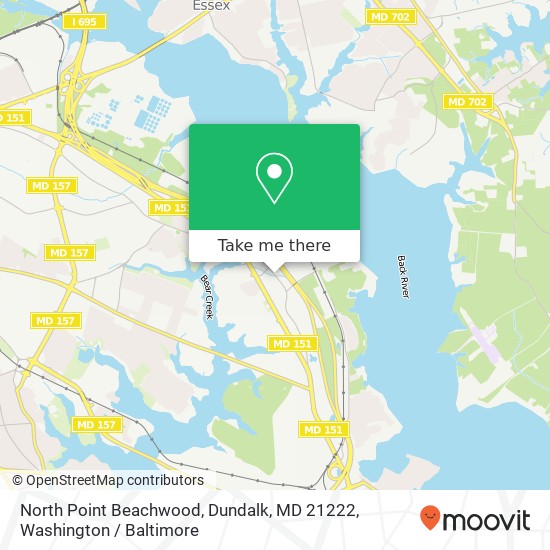 North Point Beachwood, Dundalk, MD 21222 map