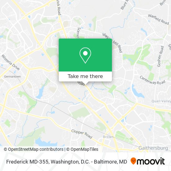 Frederick MD-355 map