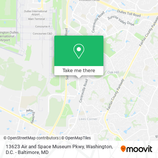 13623 Air and Space Museum Pkwy map