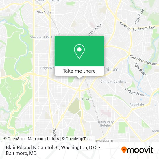 Mapa de Blair Rd and N Capitol St