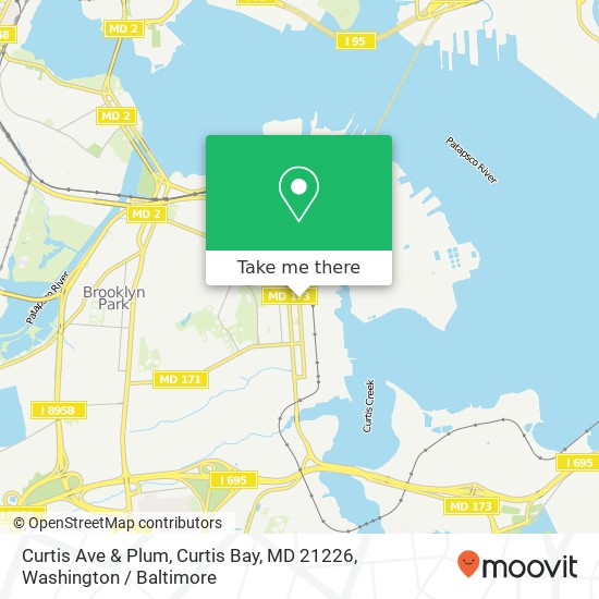 Curtis Ave & Plum, Curtis Bay, MD 21226 map