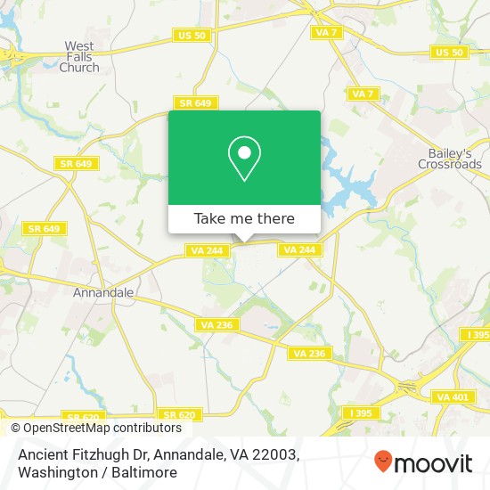 Ancient Fitzhugh Dr, Annandale, VA 22003 map