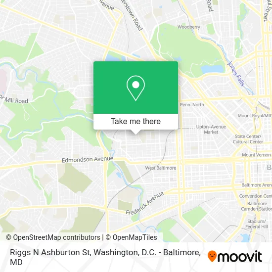 Riggs N Ashburton St map