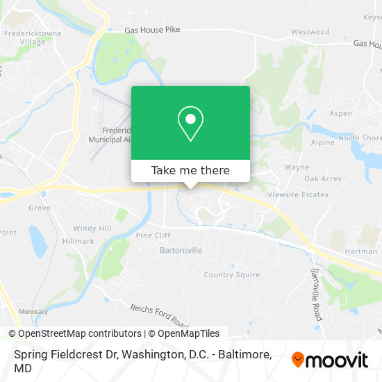 Mapa de Spring Fieldcrest Dr