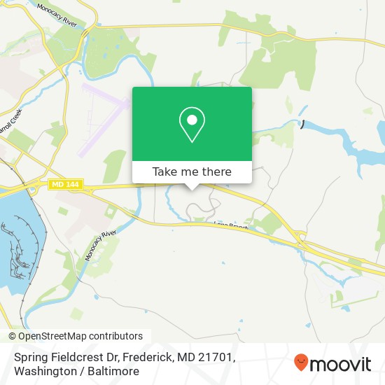 Spring Fieldcrest Dr, Frederick, MD 21701 map