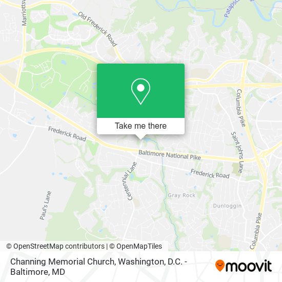 Channing Memorial Church map