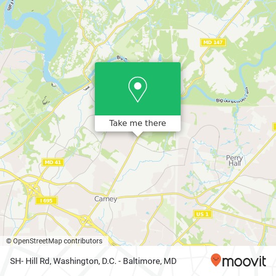 Mapa de SH- Hill Rd, Parkville (BALTIMORE), MD 21234