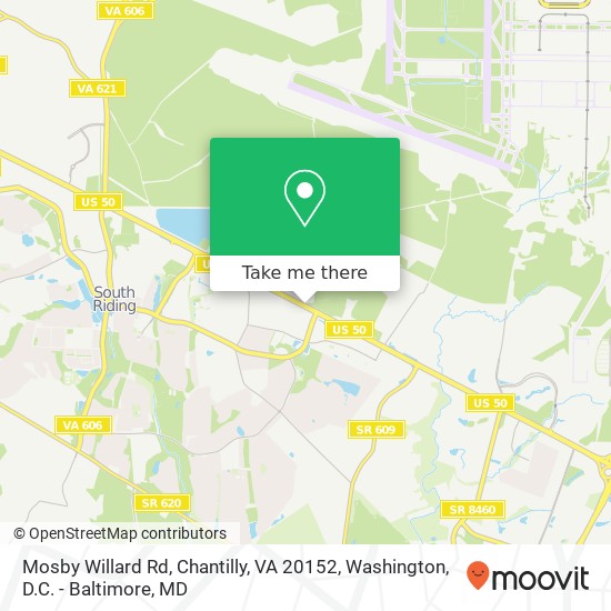 Mapa de Mosby Willard Rd, Chantilly, VA 20152