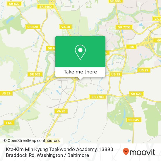 Kta-Kim Min Kyung Taekwondo Academy, 13890 Braddock Rd map