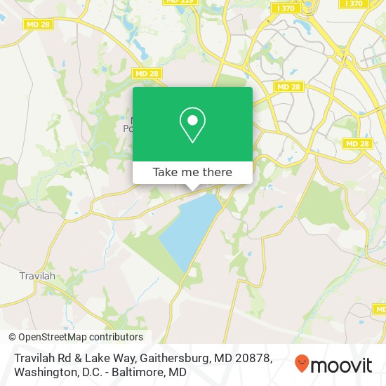 Travilah Rd & Lake Way, Gaithersburg, MD 20878 map