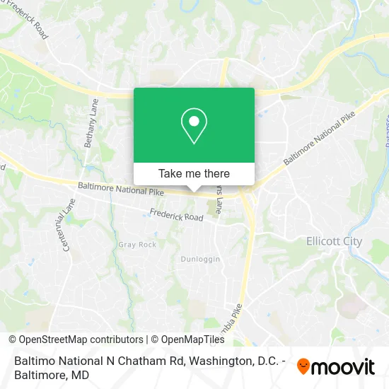 Baltimo National N Chatham Rd map