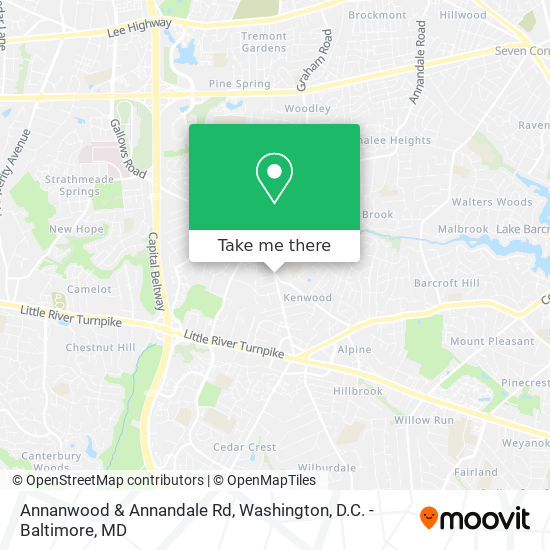 Annanwood & Annandale Rd map