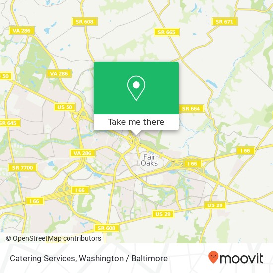 Catering Services map