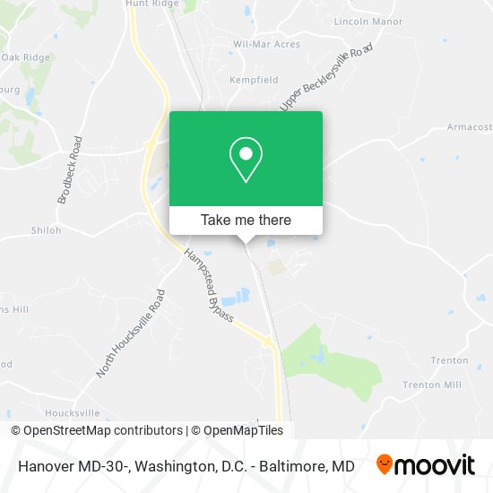 Mapa de Hanover MD-30-