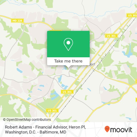 Robert Adams - Financial Advisor, Heron Pl map