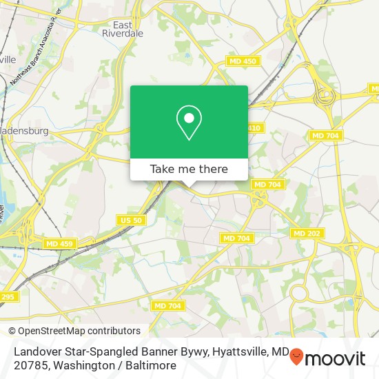 Landover Star-Spangled Banner Bywy, Hyattsville, MD 20785 map