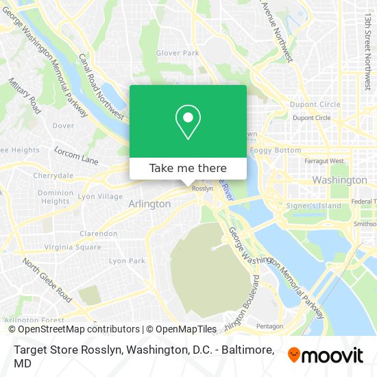 Target Store Rosslyn map