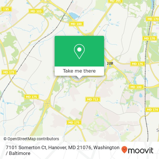 Mapa de 7101 Somerton Ct, Hanover, MD 21076