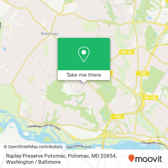 Rapley Preserve Potomac, Potomac, MD 20854 map